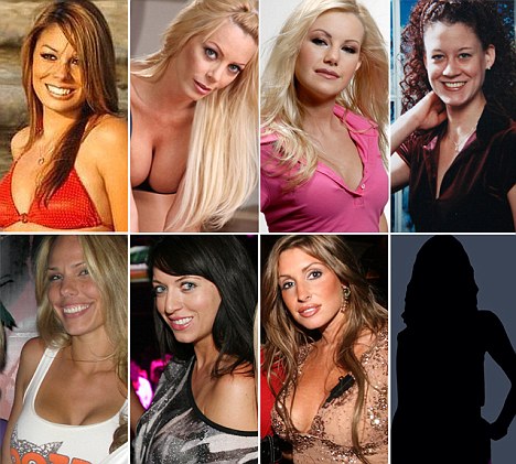 
top row: Jaimee Grubbs, Holly Sampson, Jamie Jungers, Mindy Lawton; bottom: Cori Rist, Kalika Moquin, Rachel Uchitel, and a mystery eighth